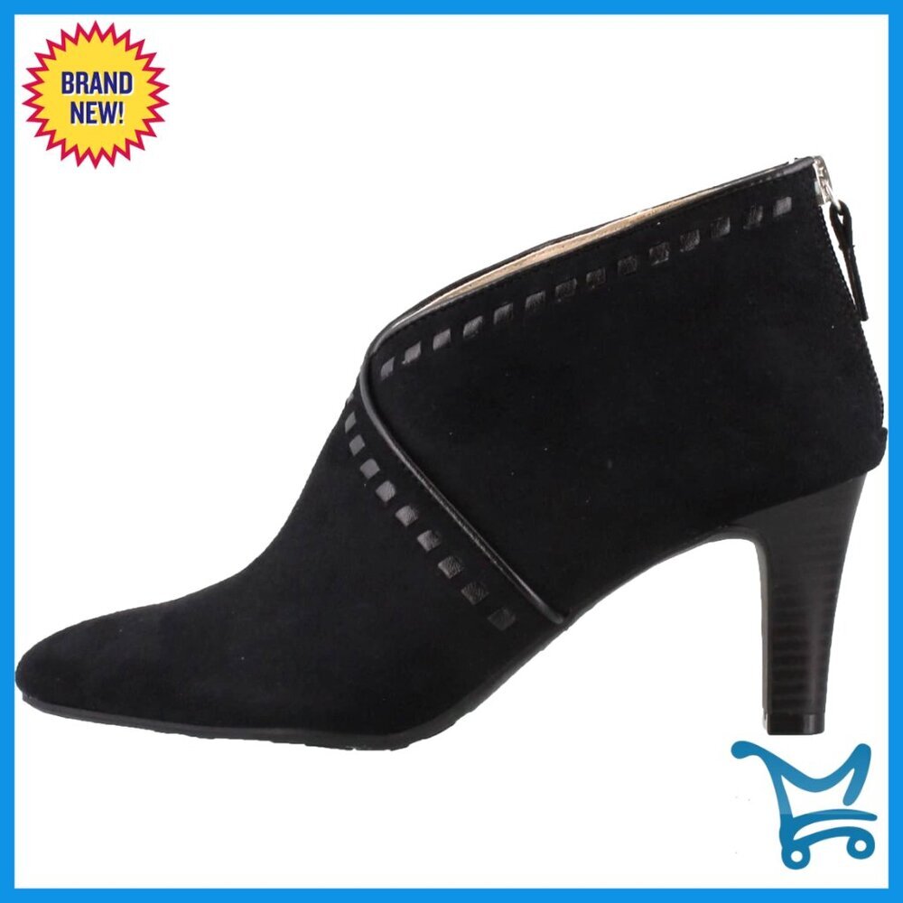 Women's Ankle Boots with 2.75 Inch Heel, Size 9 2W, Synthetic Sole